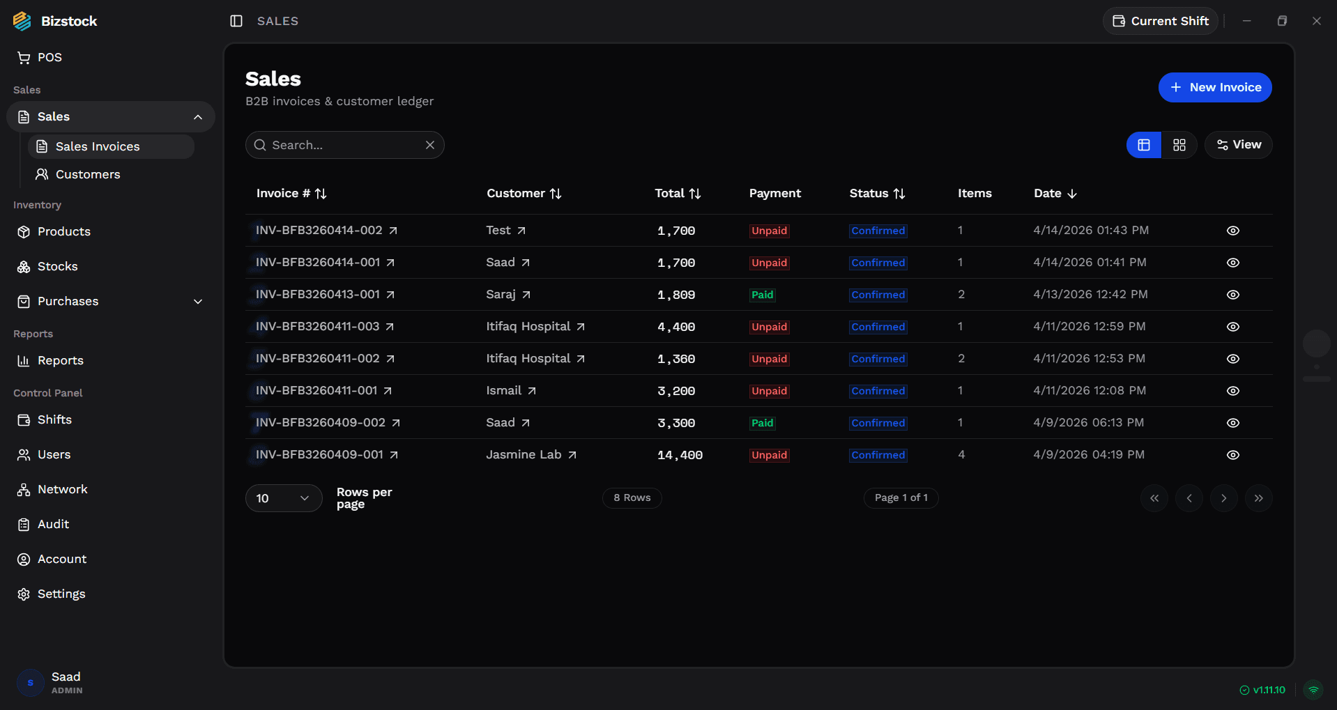Inventory & stock